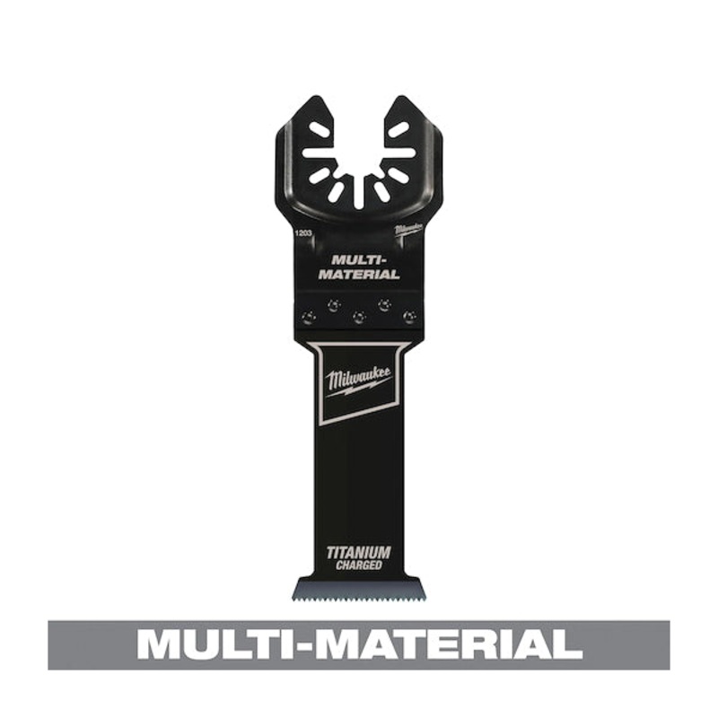 Milwaukee OPEN-LOK 49-25-1203 Oscillating Multi-Tool Blade, Cut-Away, Universal Fit Blade, 2.67 in L Blade, 1-Piece